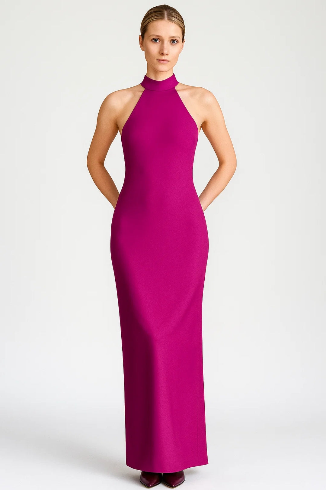 Almodis | Women’s Halter Neck Maxi Dress