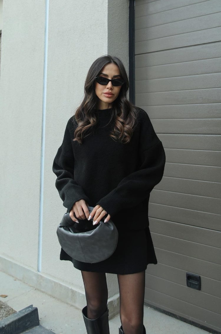 Danijela | Women’s Knitted Sweater & Skirt Set