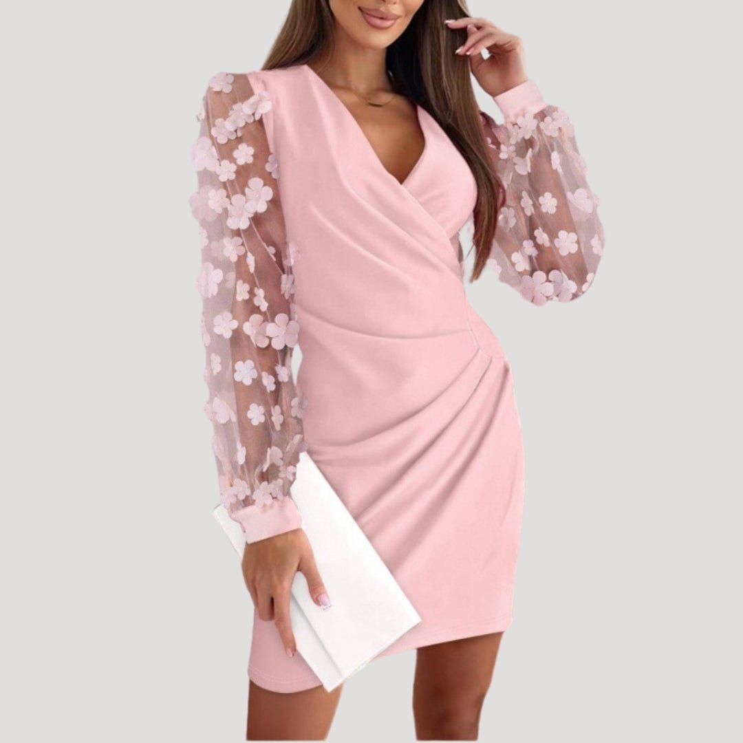 Rebecca | Women’s Chiffon Sleeve Mini Dress
