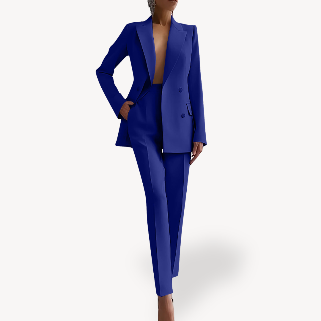 Estrillia | Women's High-Rise Trouser and Blazer Two-Piece Suit