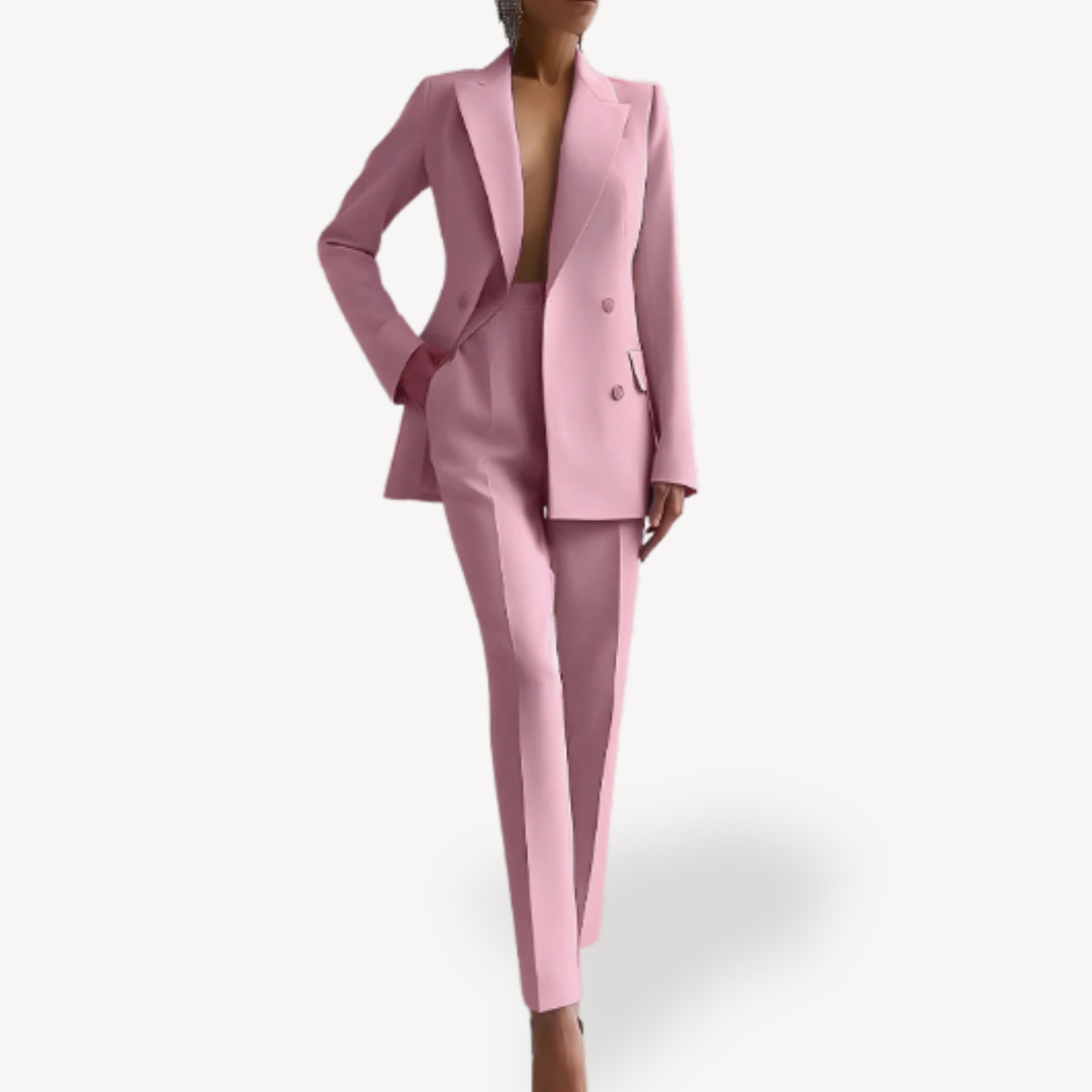 Estrillia | Women's High-Rise Trouser and Blazer Two-Piece Suit