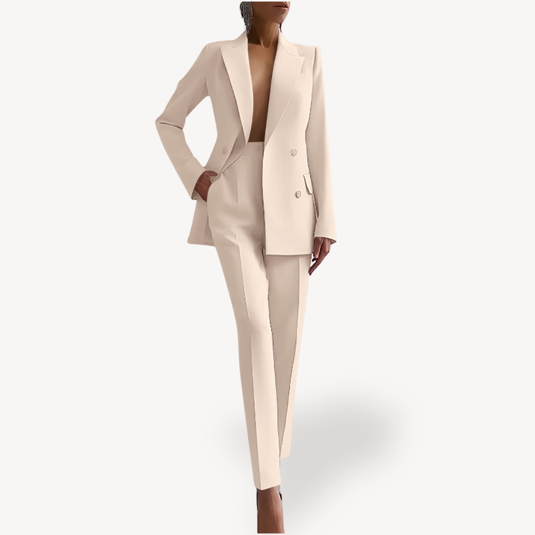 Estrillia | Women's High-Rise Trouser and Blazer Two-Piece Suit