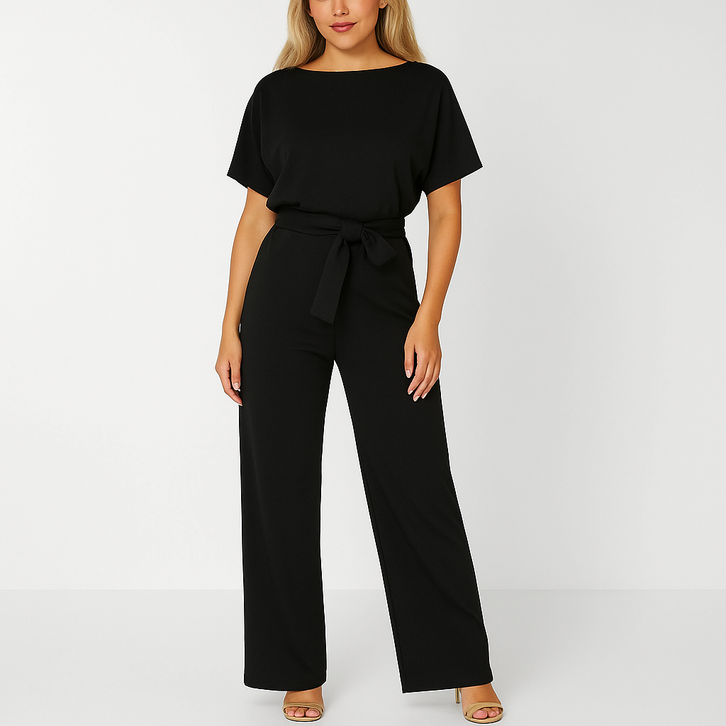 Brenda | Women's Ponte Knit Batwing Jumpsuit