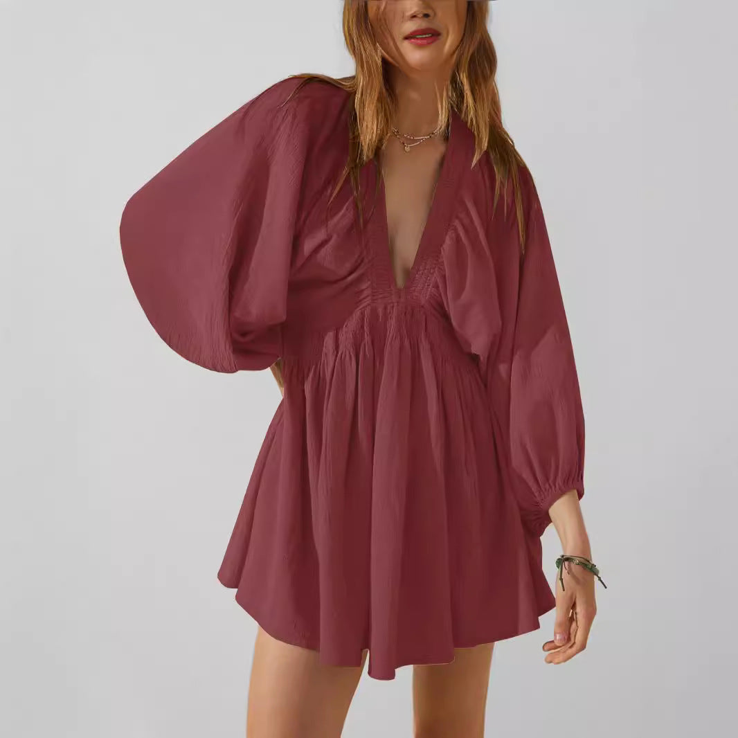 Alexandra | Women’s V-Neck Mini Dress