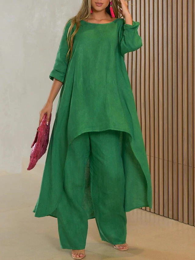 Cecyliana  | Women’s Long Sleeve Wide Leg Two-Piece Set