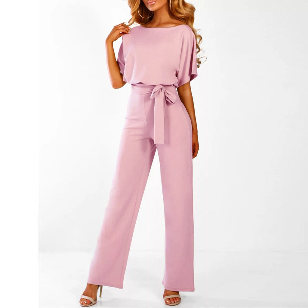 Imee | Women’s Tie-Front Batwing Jumpsuit