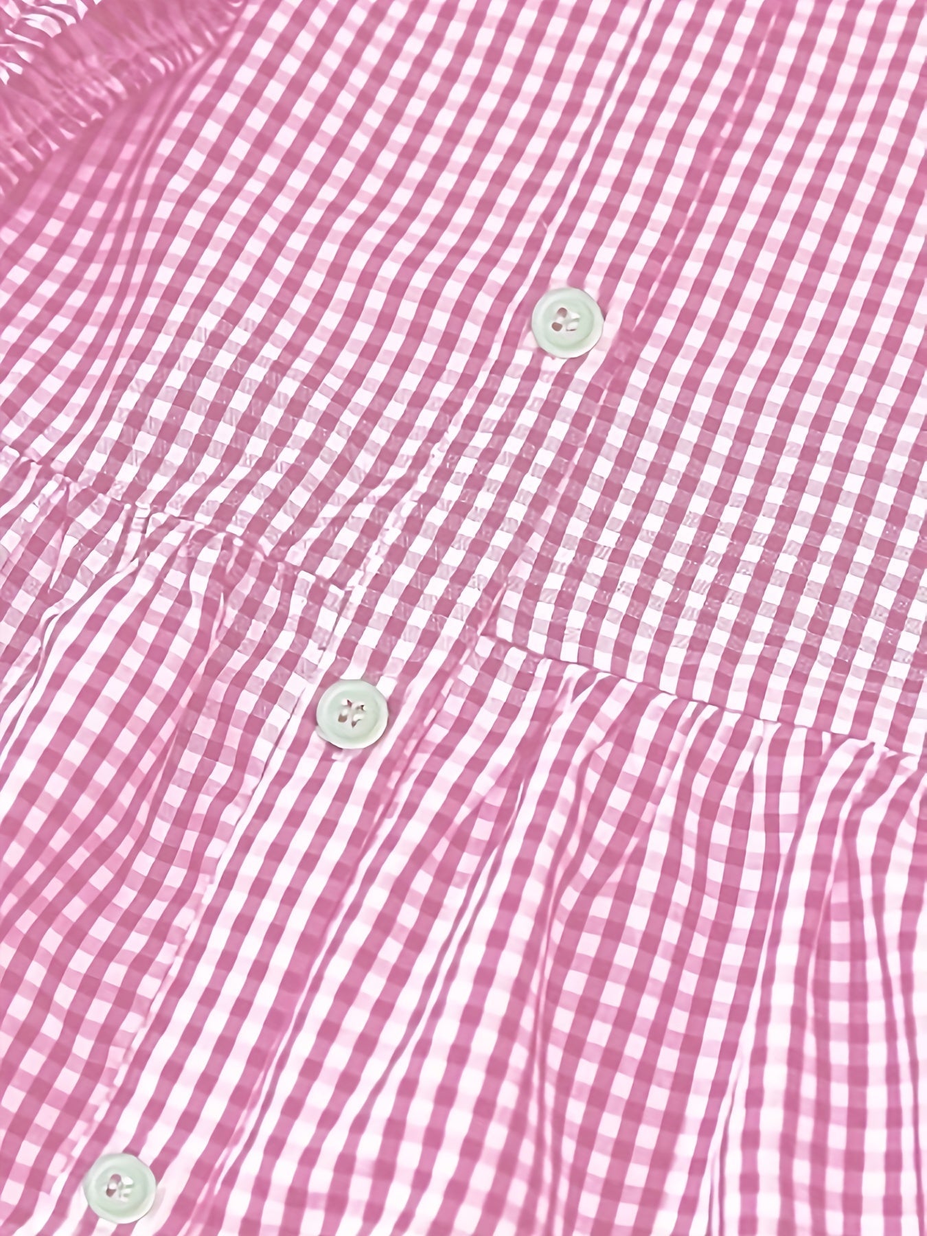 Daisy | Women's Gingham Tiered Mini Shirt Dress