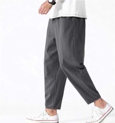 Baggy Wide Leg Pants - Gray