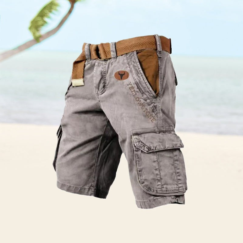 Casual Cargo Shorts - Gray