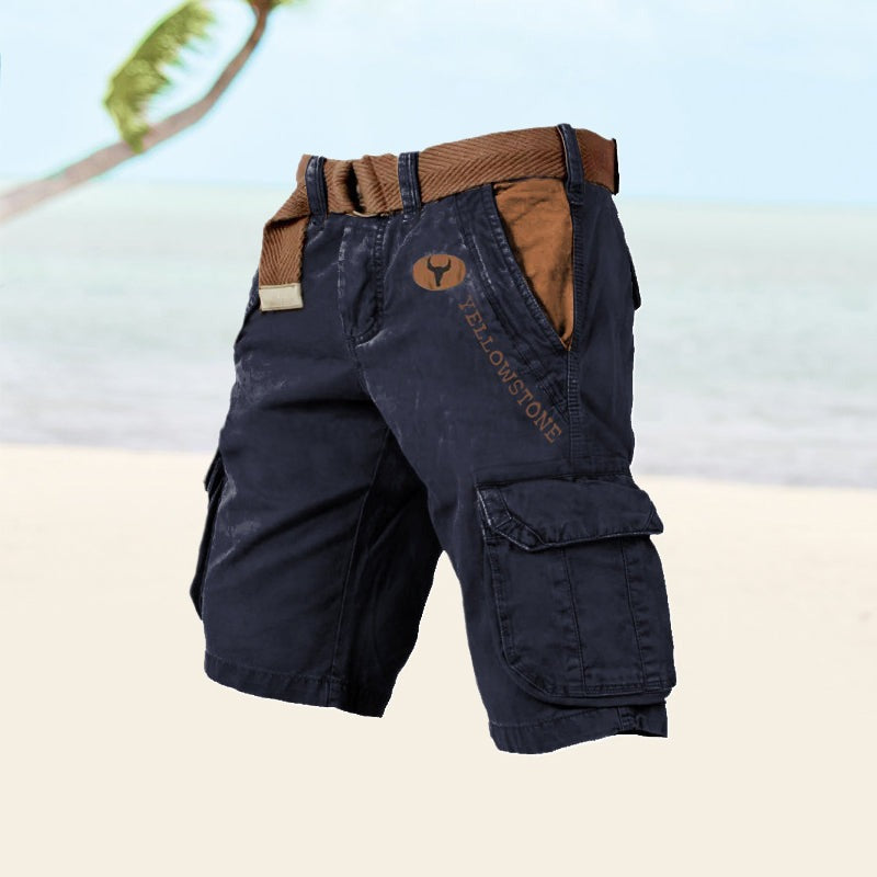Casual Cargo Shorts - Marine Blue