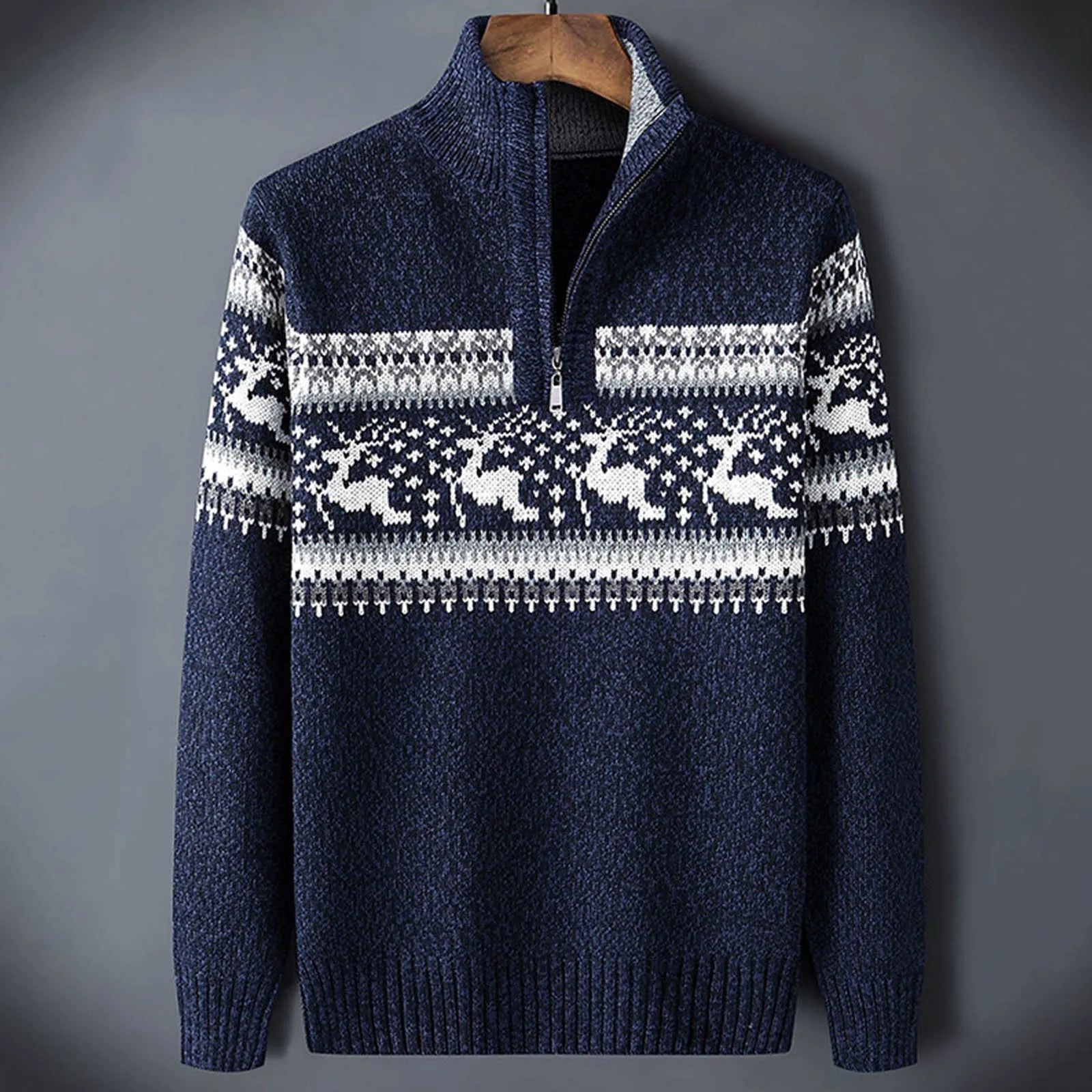 Christmas Knit Sweater - Blue