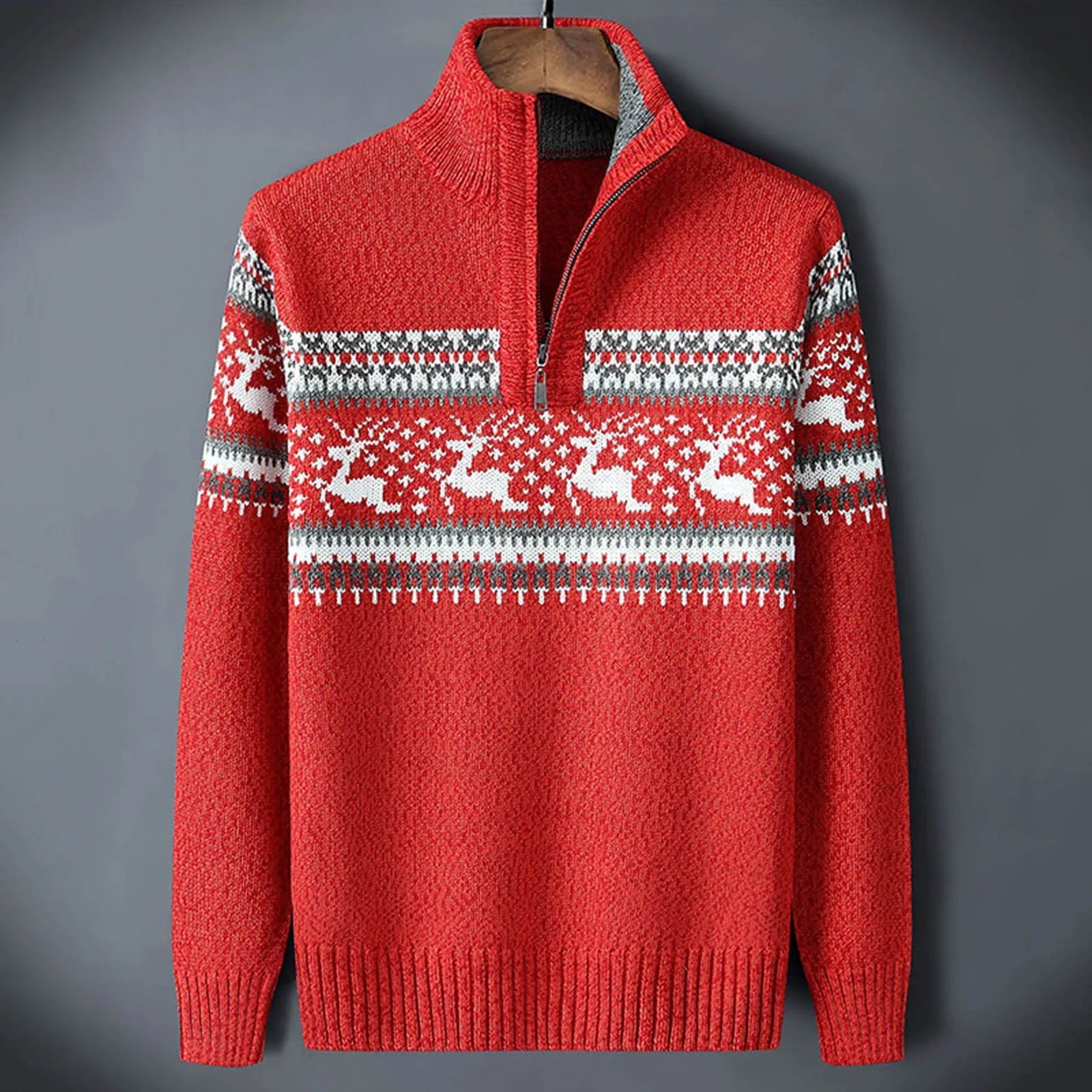 Christmas Knit Sweater - Red