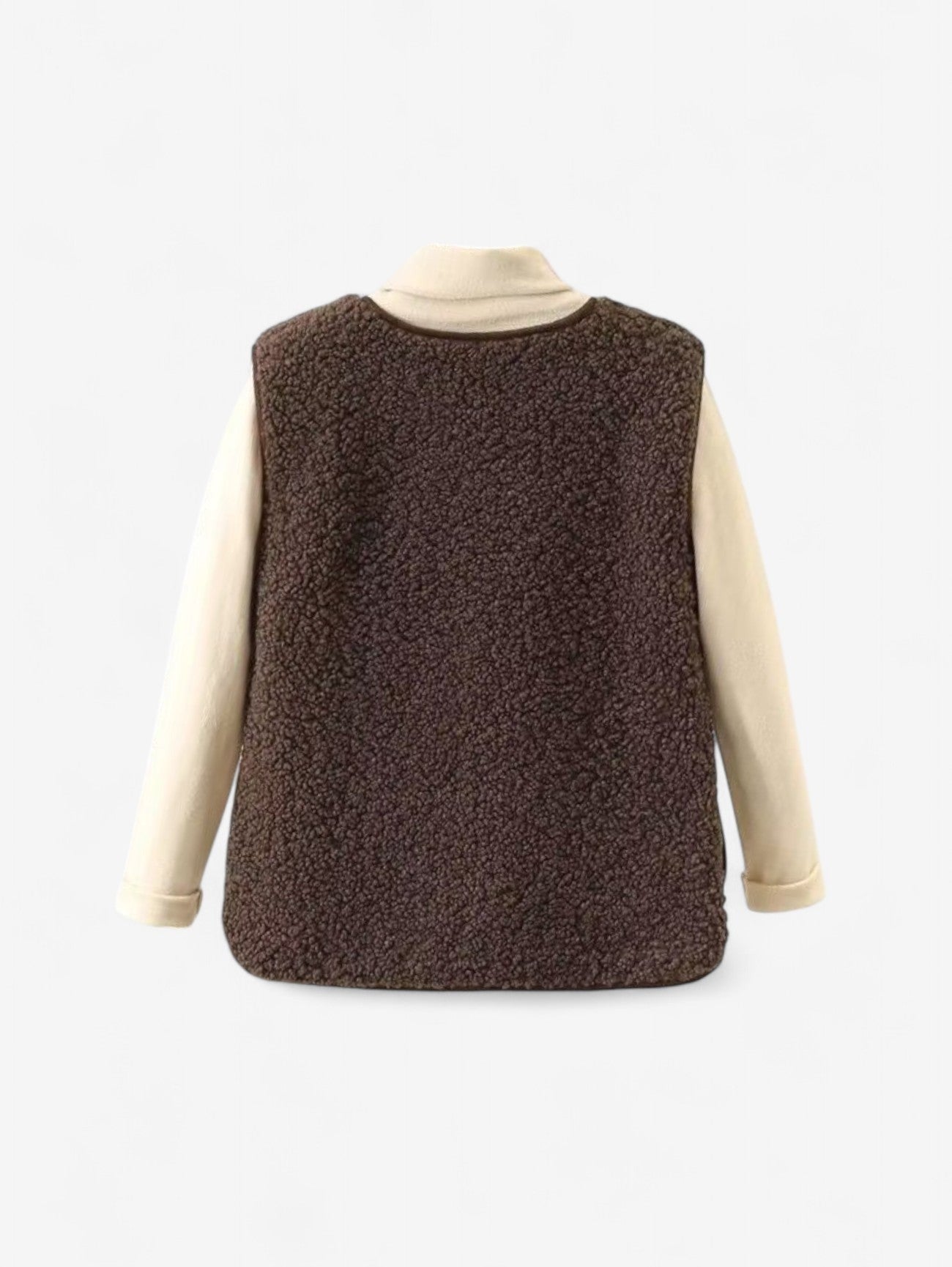 Cropped Sherpa Vest