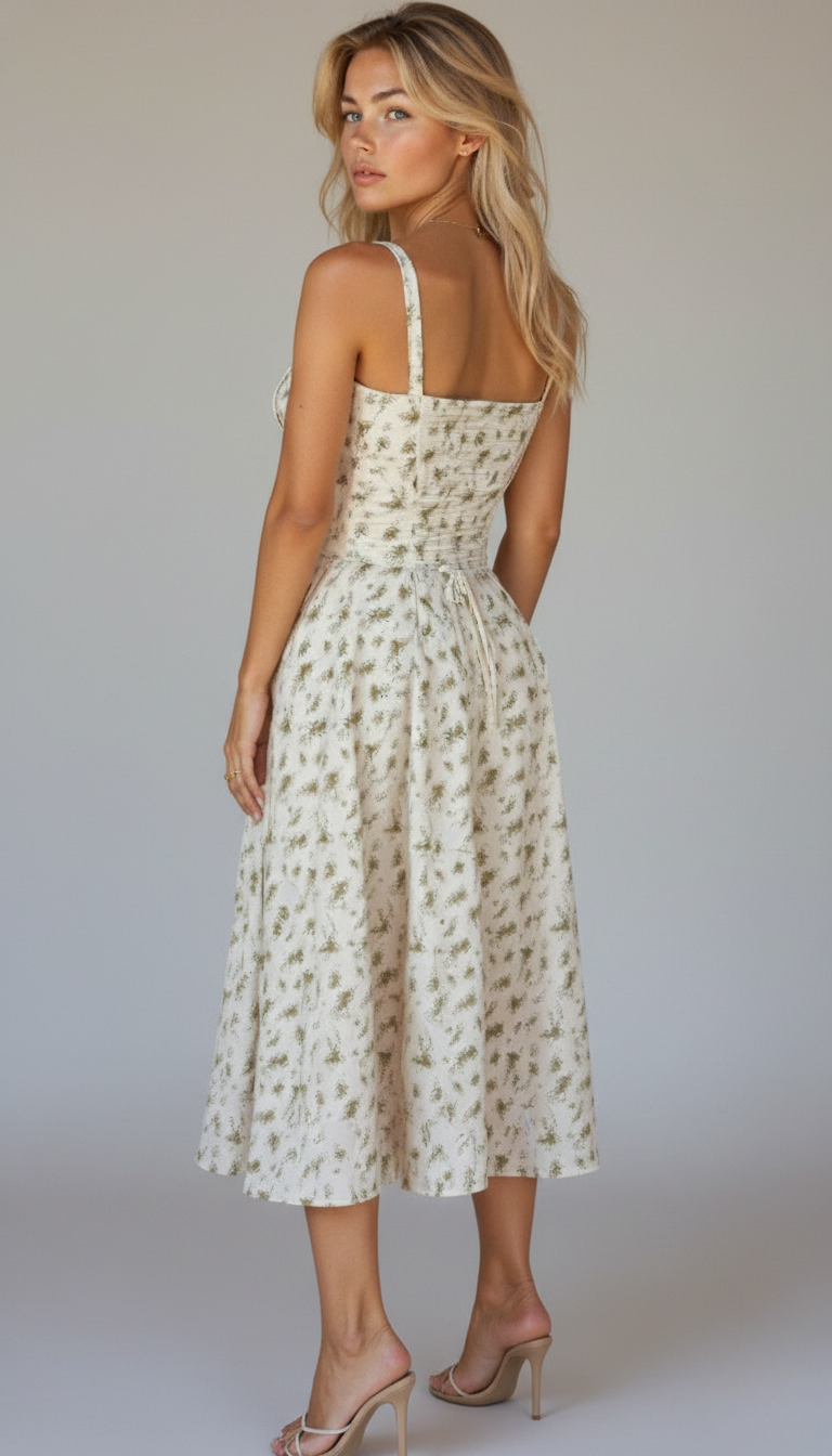 Lily | Women’s Bustier Midi Dress