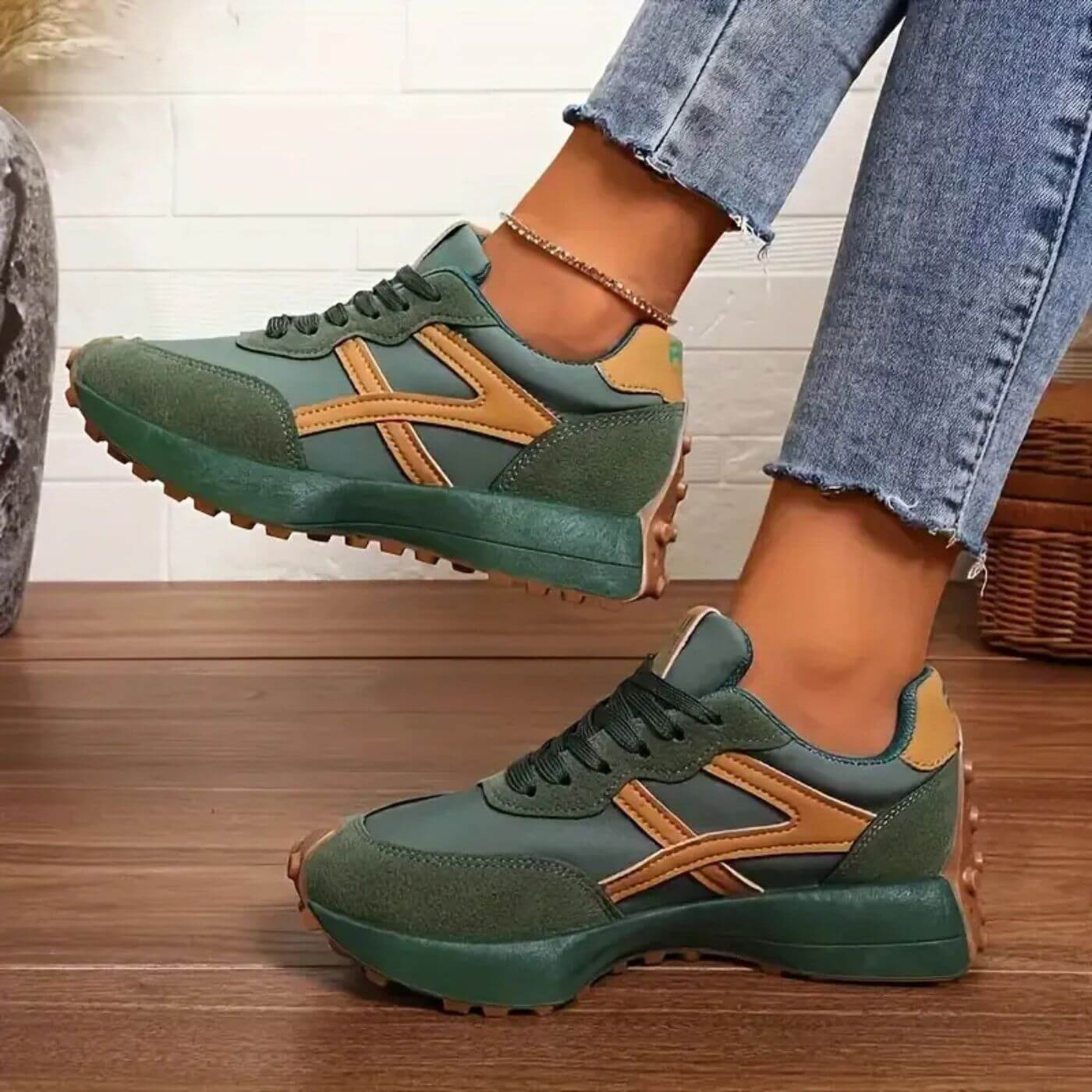 Brigitte | Women’s Chunky Low-Top Sneakers