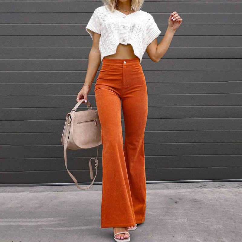 Saoirse | Women’s Corduroy Flare Trousers