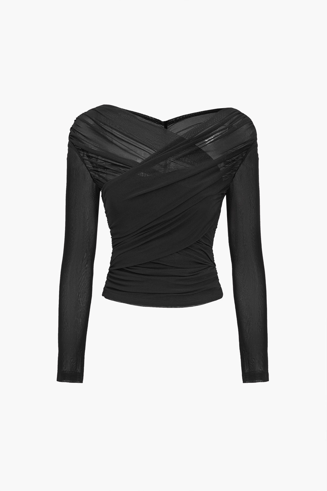 Tindra | Women’s Mesh Long Sleeve Crop Top