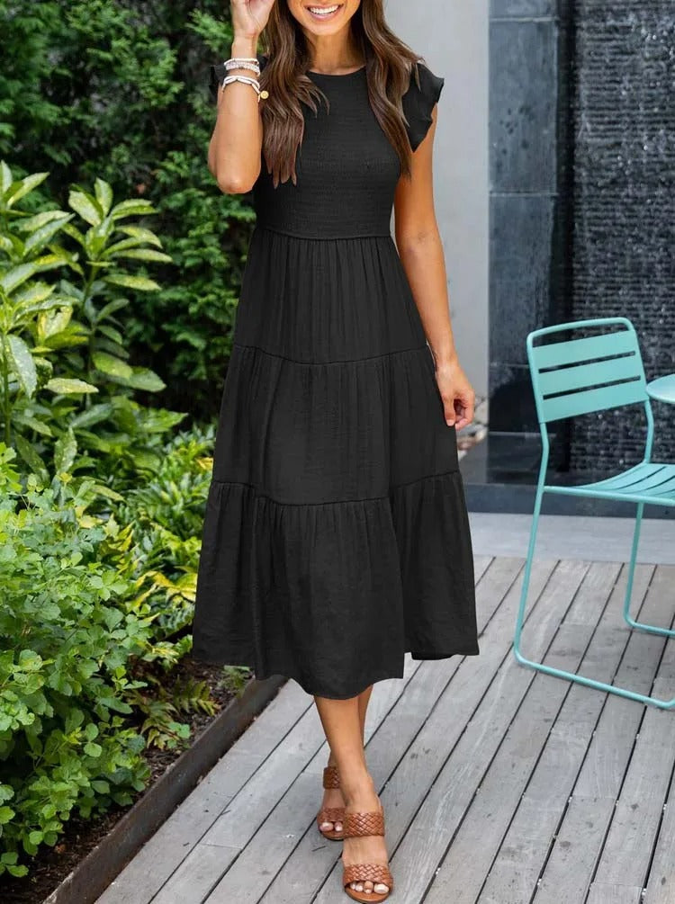 Jelena | Women’s Tiered Midi Dress