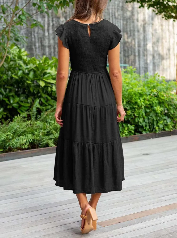 Jelena | Women’s Tiered Midi Dress