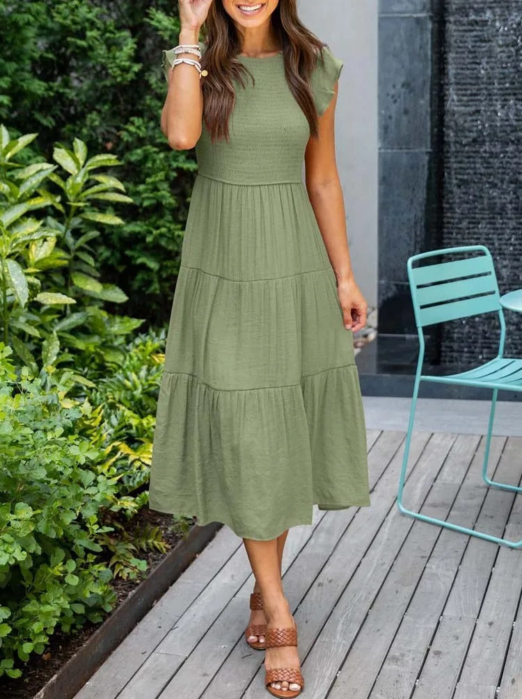 Jelena | Women’s Tiered Midi Dress