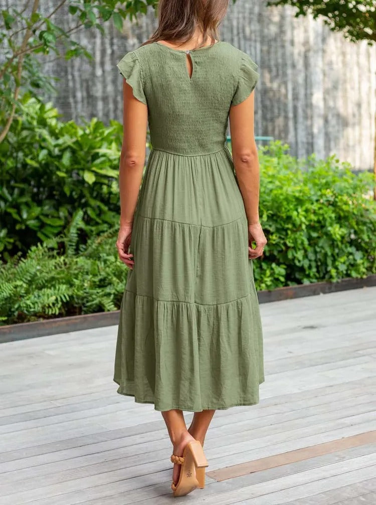 Jelena | Women’s Tiered Midi Dress