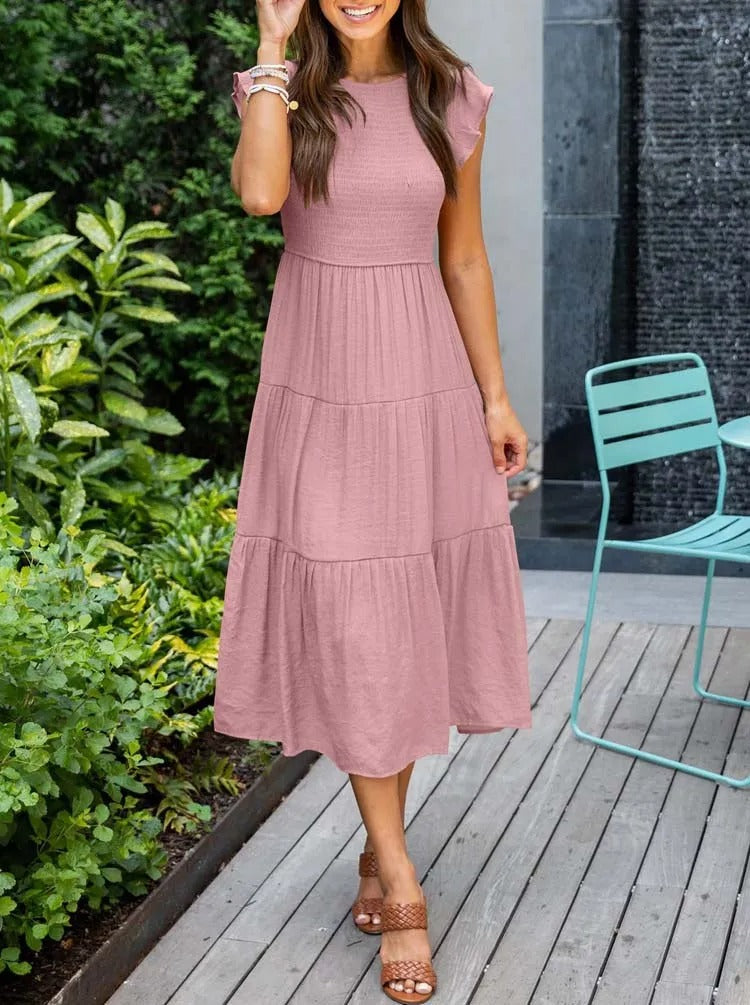 Jelena | Women’s Tiered Midi Dress