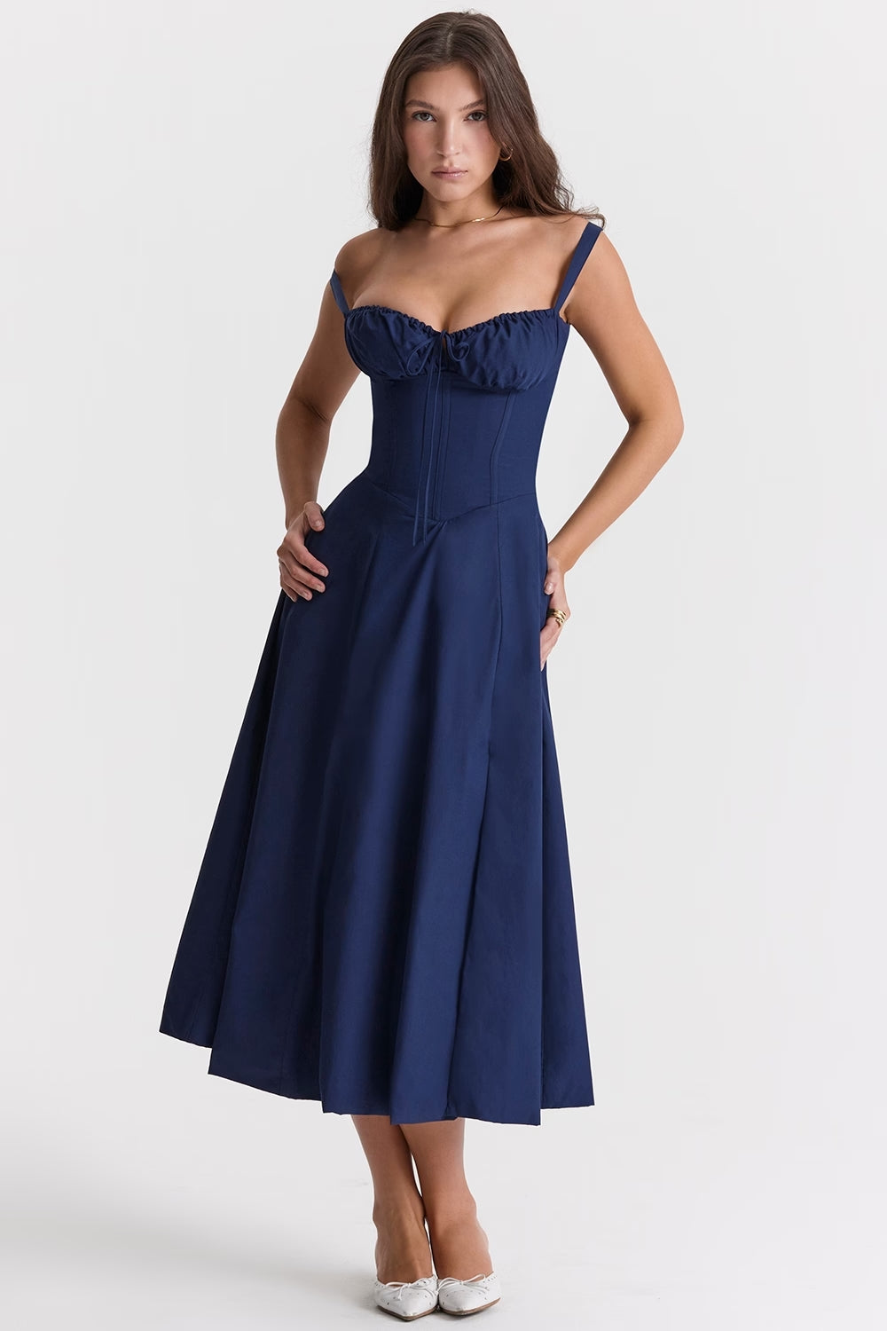 Ebba | Women’s Sleeveless Summer Midi Dress