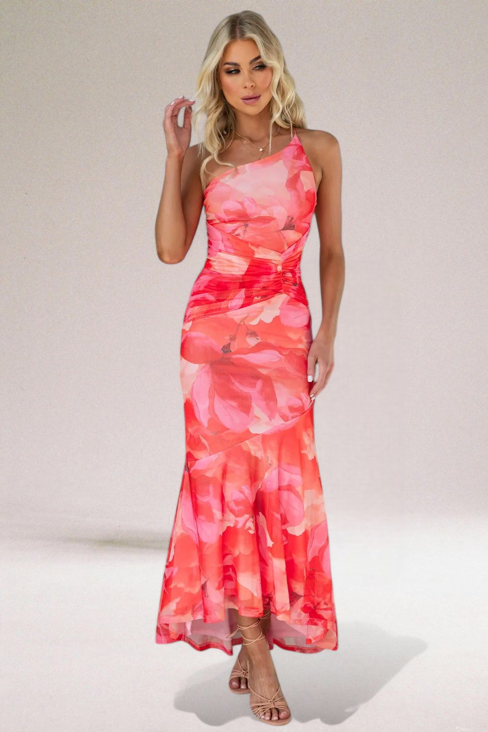 Lovisa | Women’s One Shoulder Floral Maxi Dress