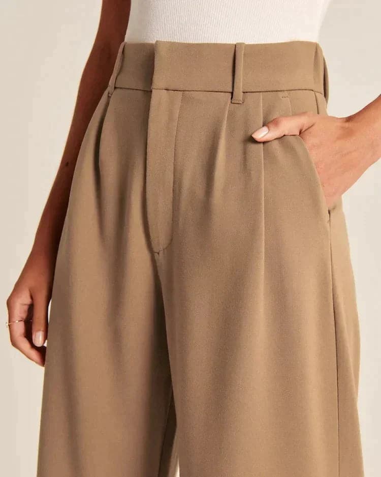 Maelle| Women's High-Rise Wide Leg Casual Pants