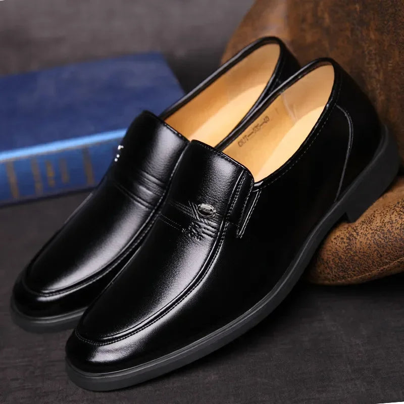 Hector | Men’s Pebble-Grain Leather Loafers