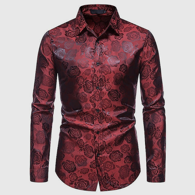 Szymon | Men’s Rose Long Sleeve Shirt