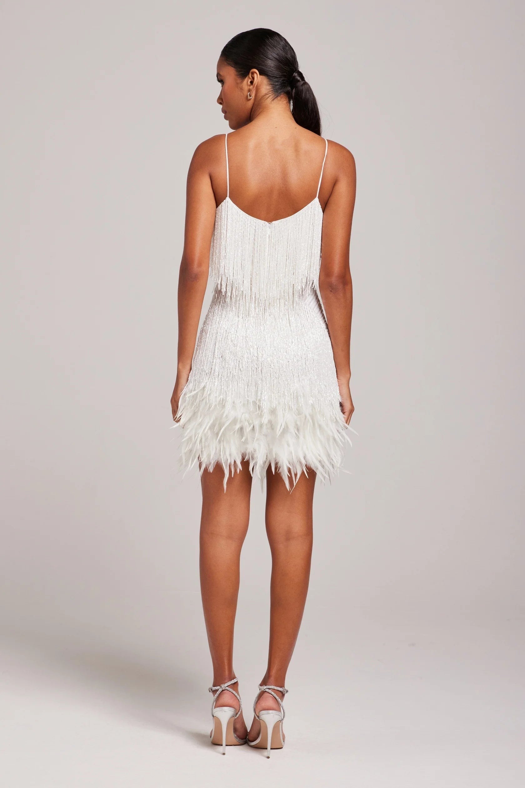 Sequin Fringe Mini Dress