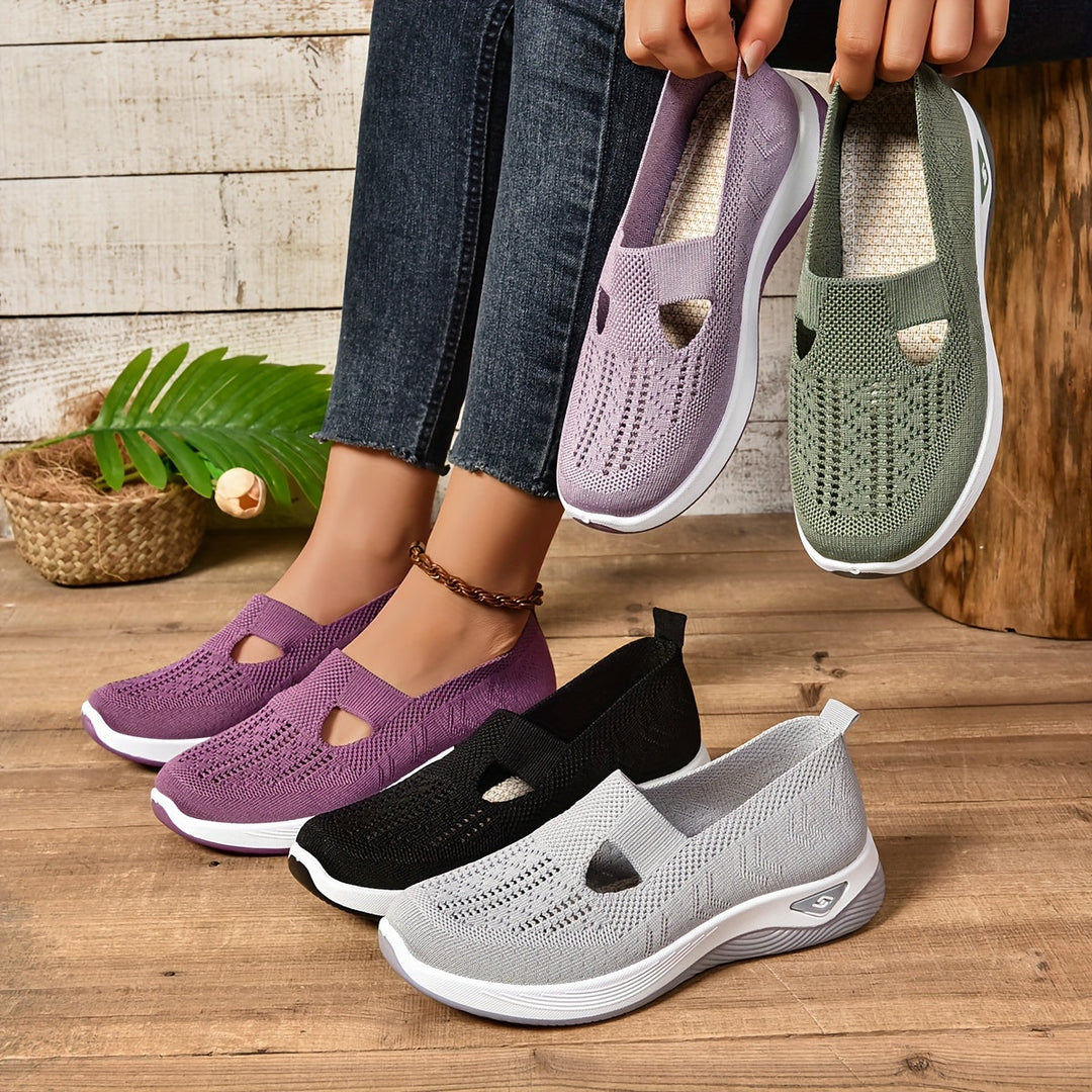 Solene | Women’s Flat Slip-On Knitted Orthopedic Sandal