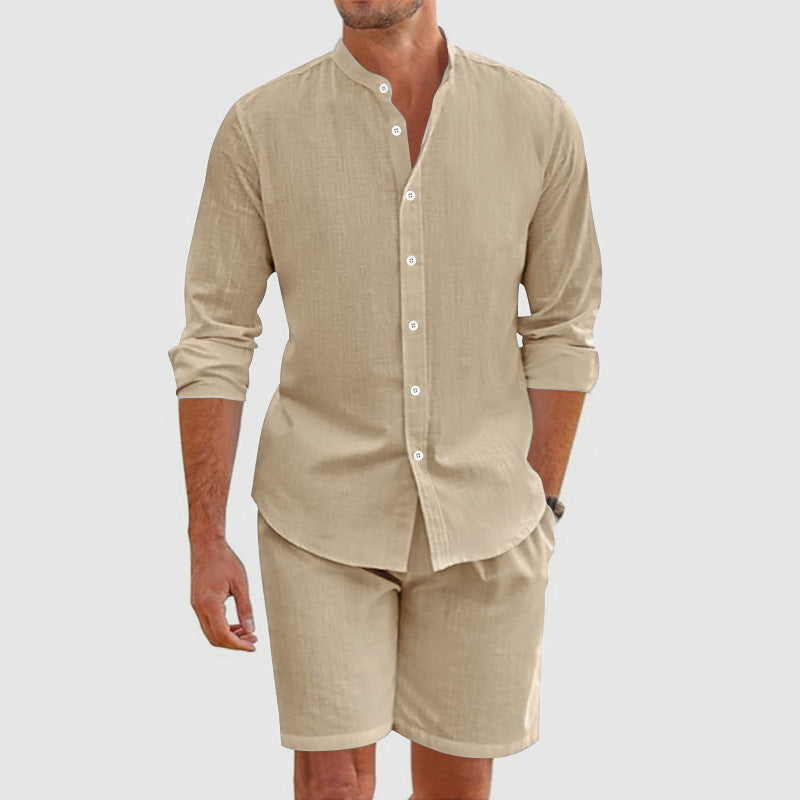 Rafael | Men’s Linen Long Sleeve Shirt Set