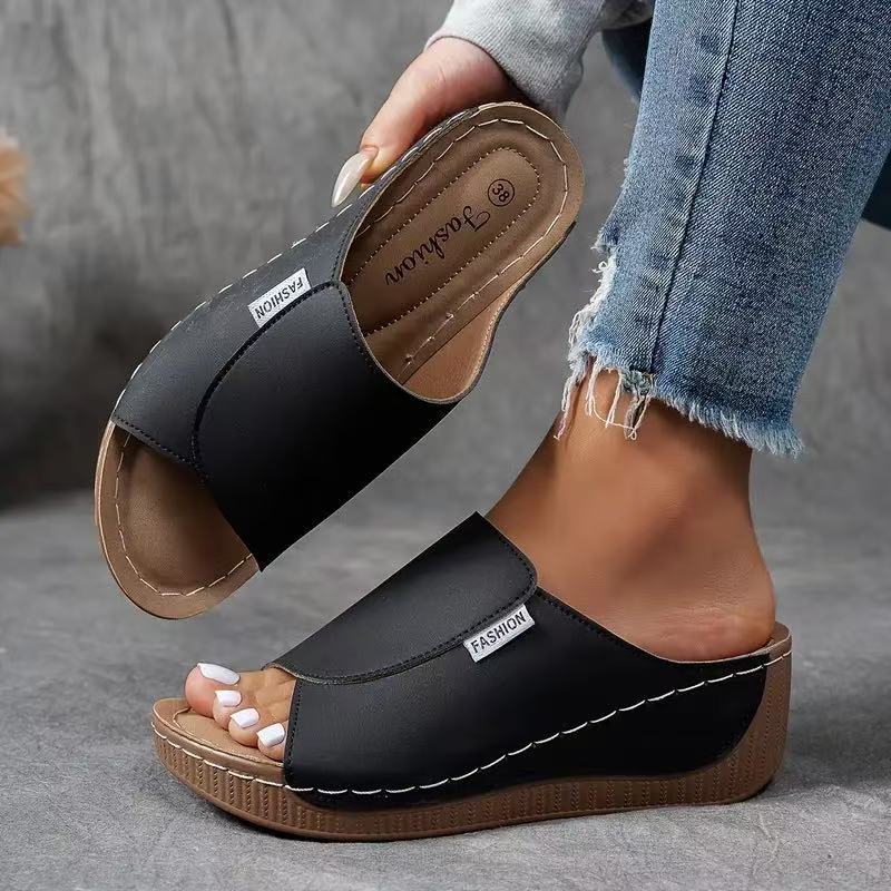 Francesca | Women’s Wedge Slide Summer Sandals