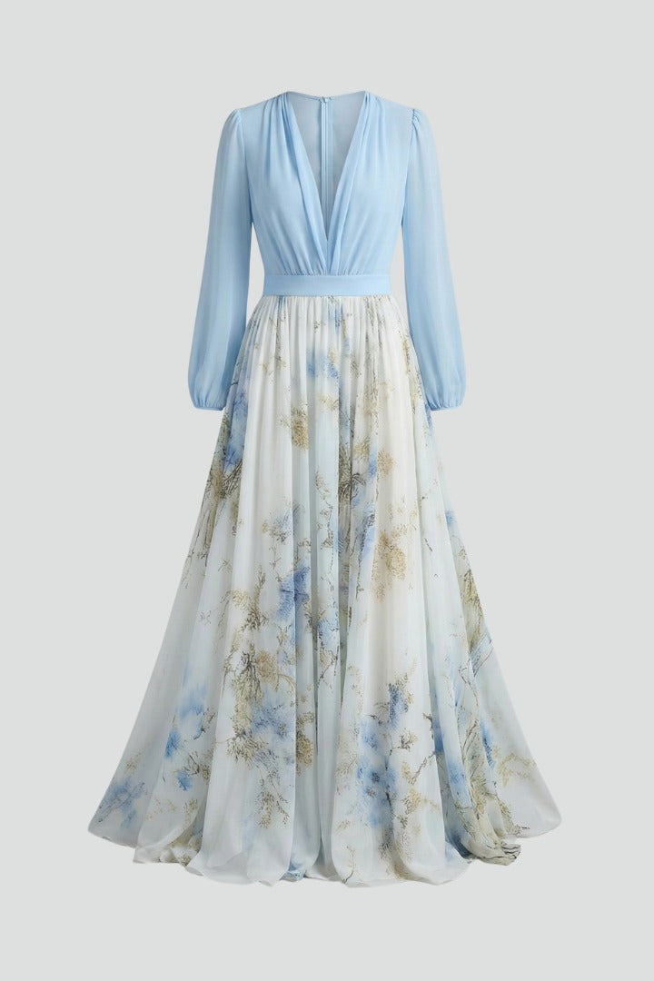 Floral Wedding Guest Maxi Dress