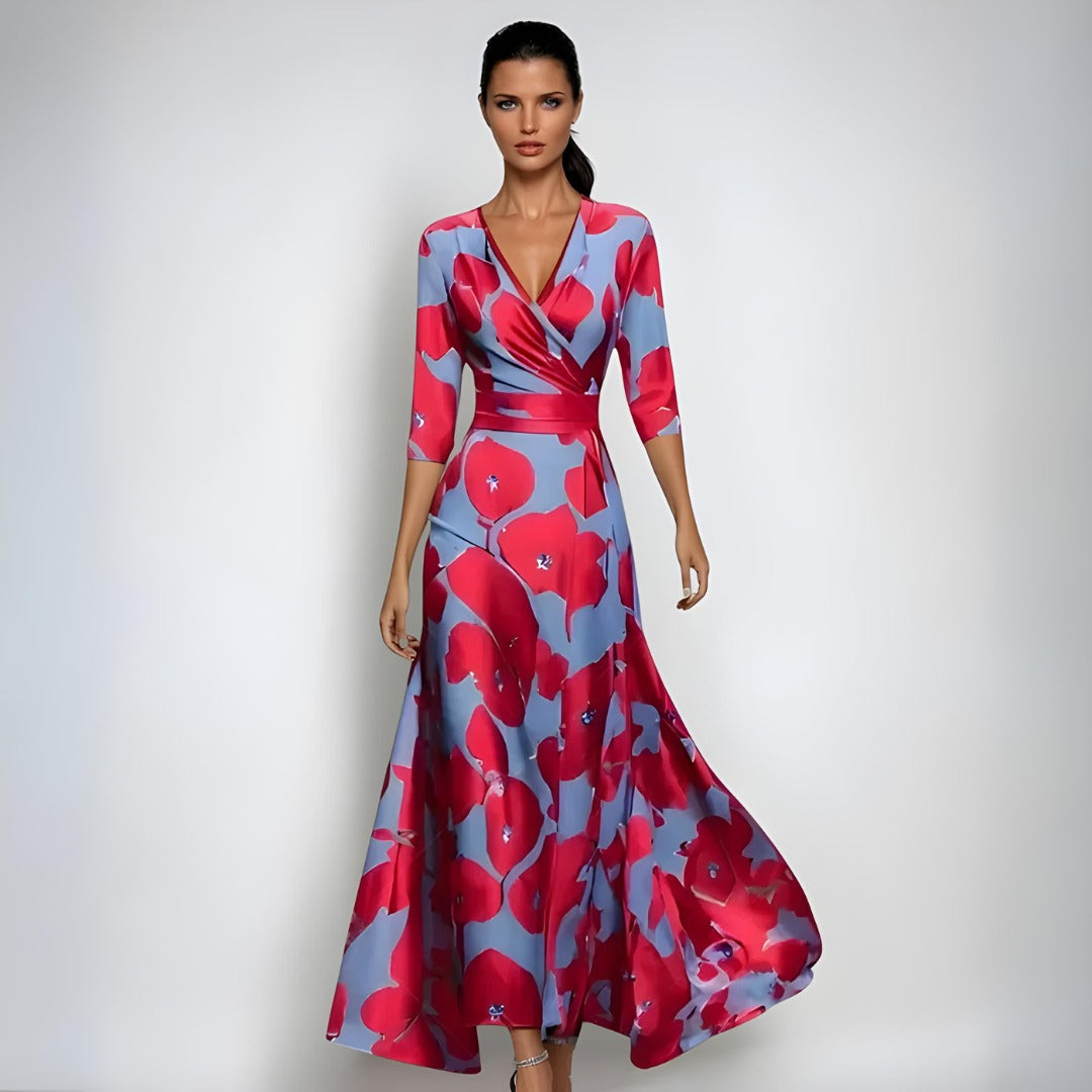 Floral Wedding Guest Maxi Dress