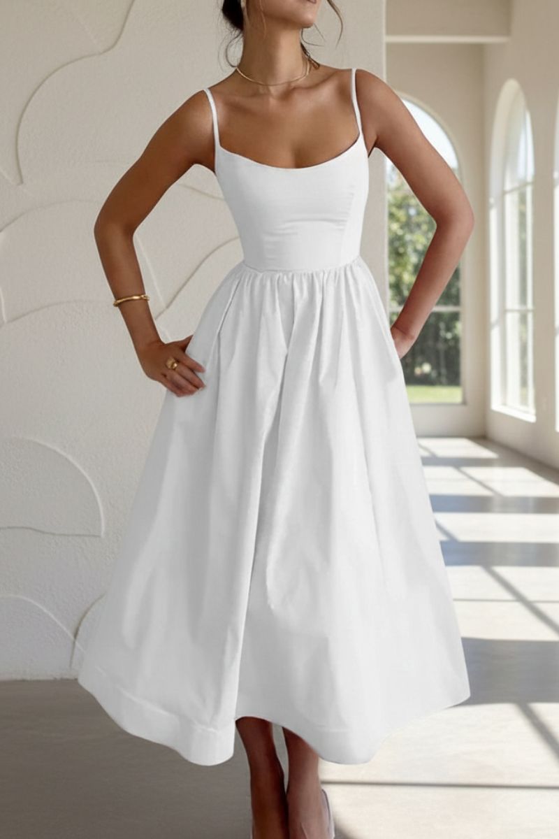 Mandy | Women’s Sleeveless Cocktail Midi Dress