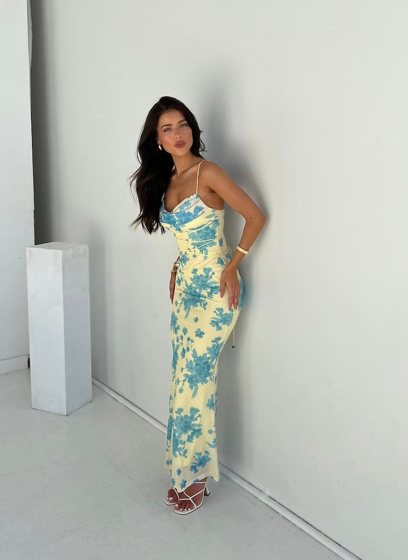 Mette | Women’s Floral Maxi Sleeveless Dress