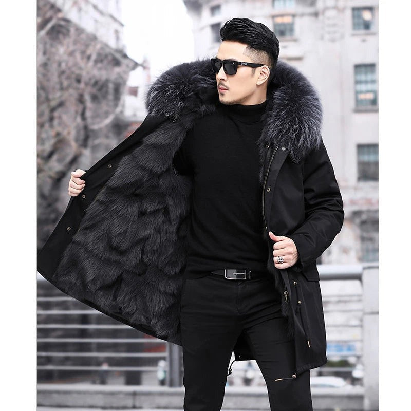 Hooded Winter Parka - Black