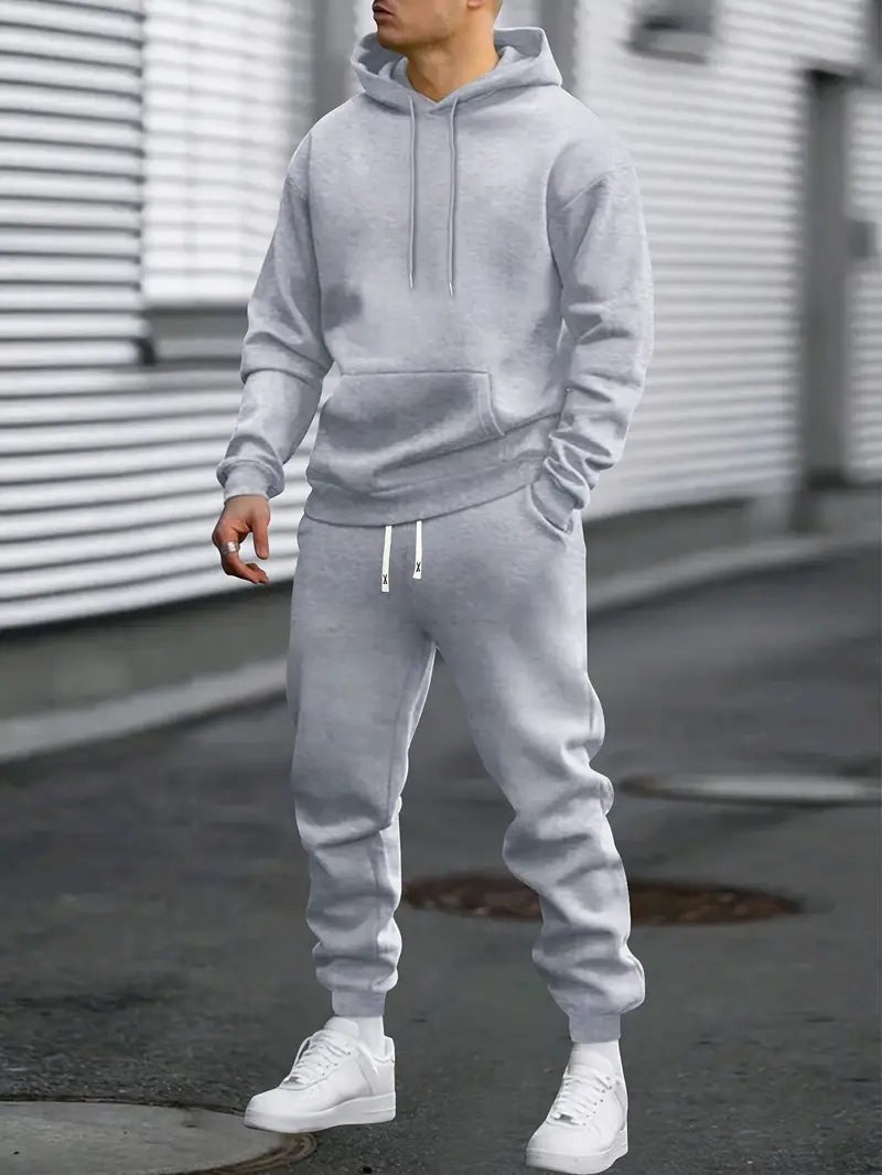 Hoodie Jogger Two Piece Set - Grey