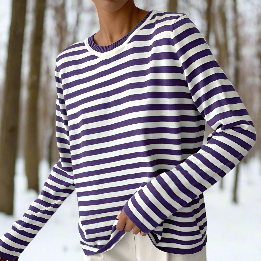 Dolores | Women’s Long Sleeve Striped T-shirt