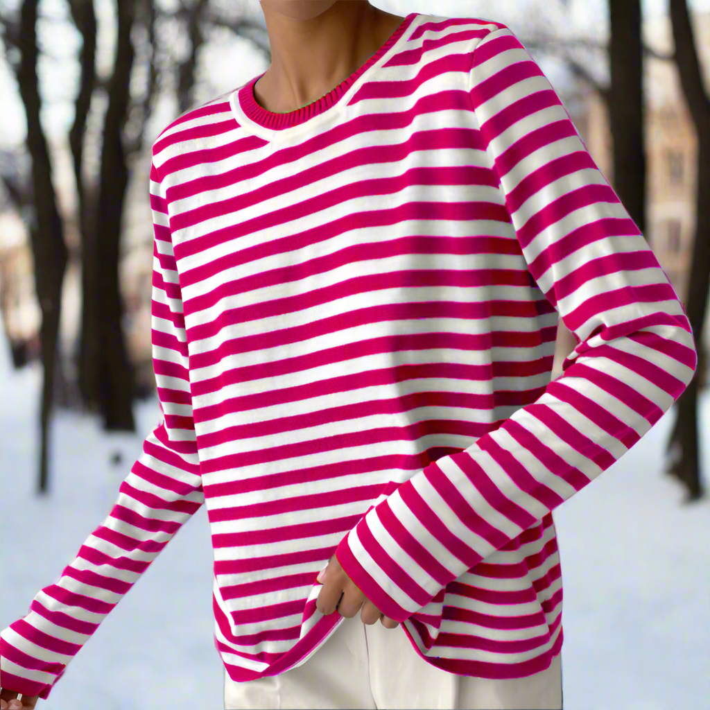Dolores | Women’s Long Sleeve Striped T-shirt