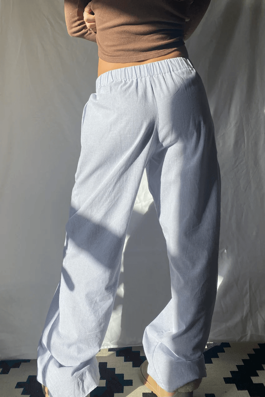 Belle | Women’s  Pinstripe Pajama-Style Trousers