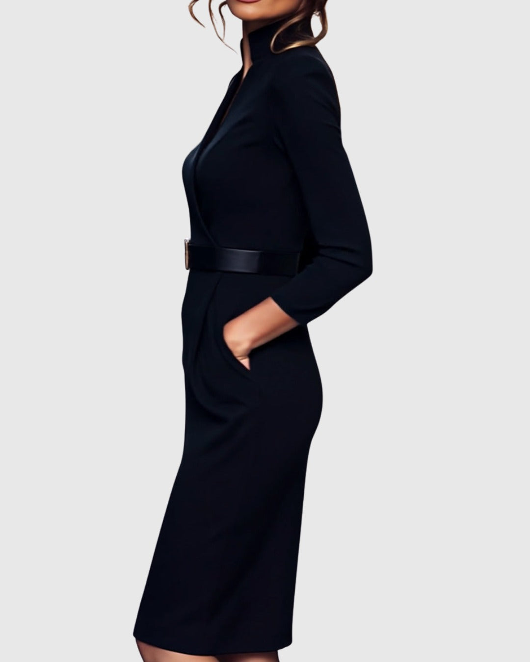 Long Sleeve Bodycon Midi Dress