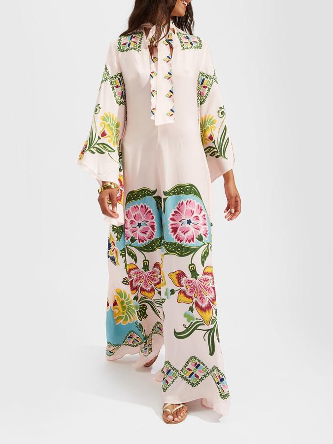 Fern | Women’s Long Sleeve Printed Maxi Dress