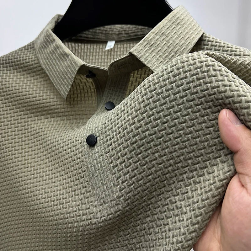 Knit Polo Shirt - Beige