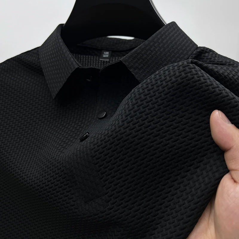 Knit Polo Shirt - Black