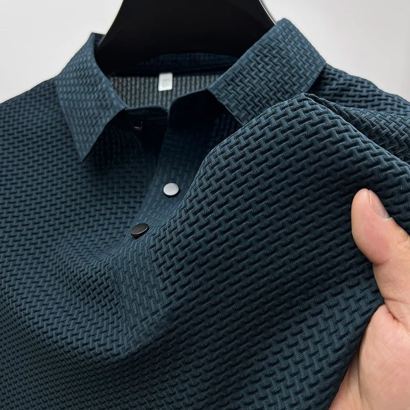Knit Polo Shirt - Blue