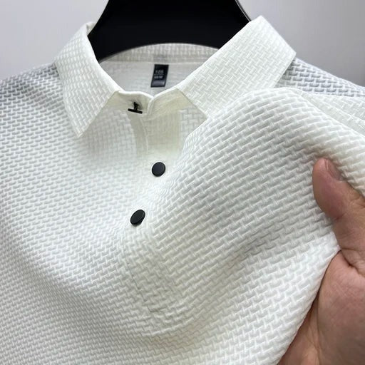 Knit Polo Shirt - White